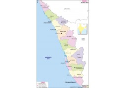 Kerala District Map