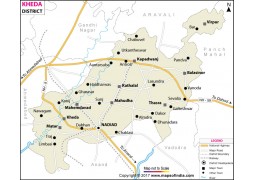 Kheda District Map