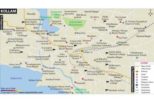 Kollam City Map