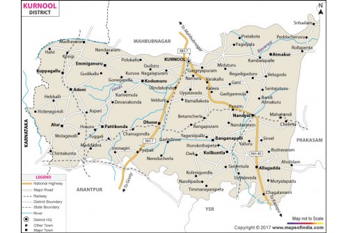 Kurnool District Map