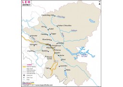 Leh District Map