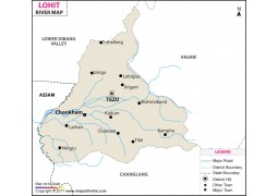 Lohit River Map