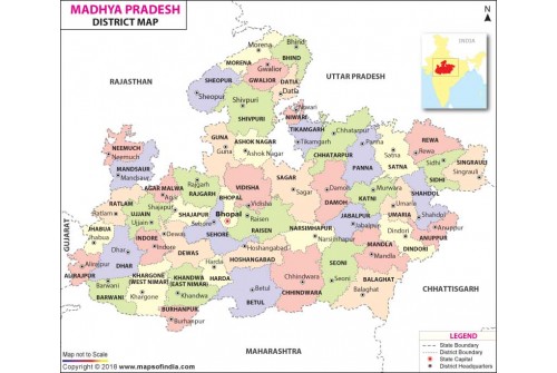 Madhya Pradesh District Map