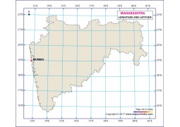 Maharashtra Latitude and Longitude Map