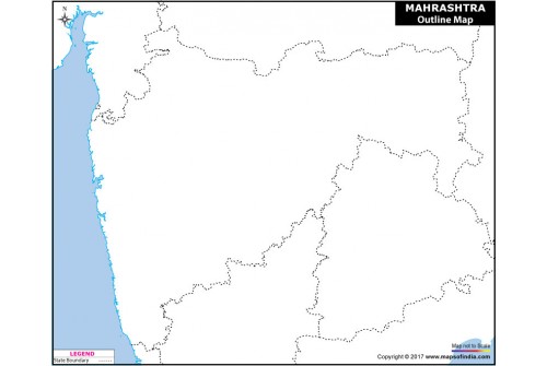Maharashtra Outline Map