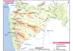 Maharashtra Physical Map