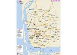 Mangaluru (Mangalore) City Map