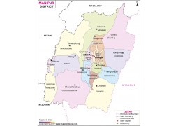 Manipur District Map