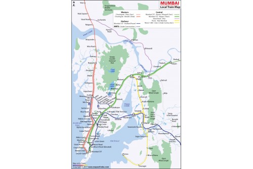 Mumbai Local Train Map, Maharashtra