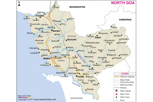 North Goa District Map