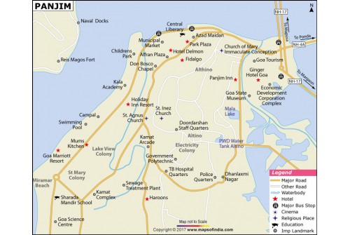 Panaji City Map