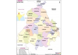 Punjab District Map
