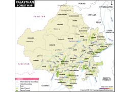 Rajasthan Forest Map