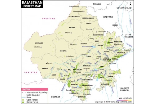 Rajasthan Forest Map
