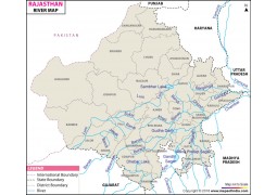 Rajasthan River Map