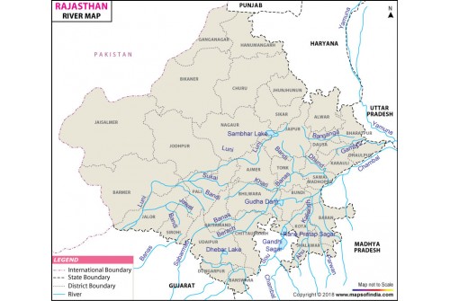 Rajasthan River Map