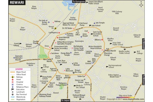Rewari City Map