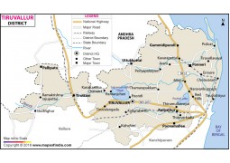 Tiruvallur District Map, Tamil Nadu