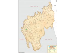 Tripura Antique Map