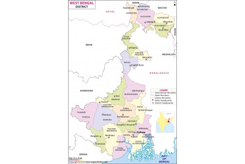West Bengal District Map