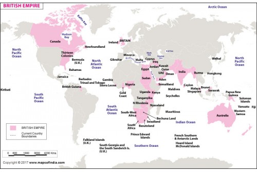 World British Empire Map