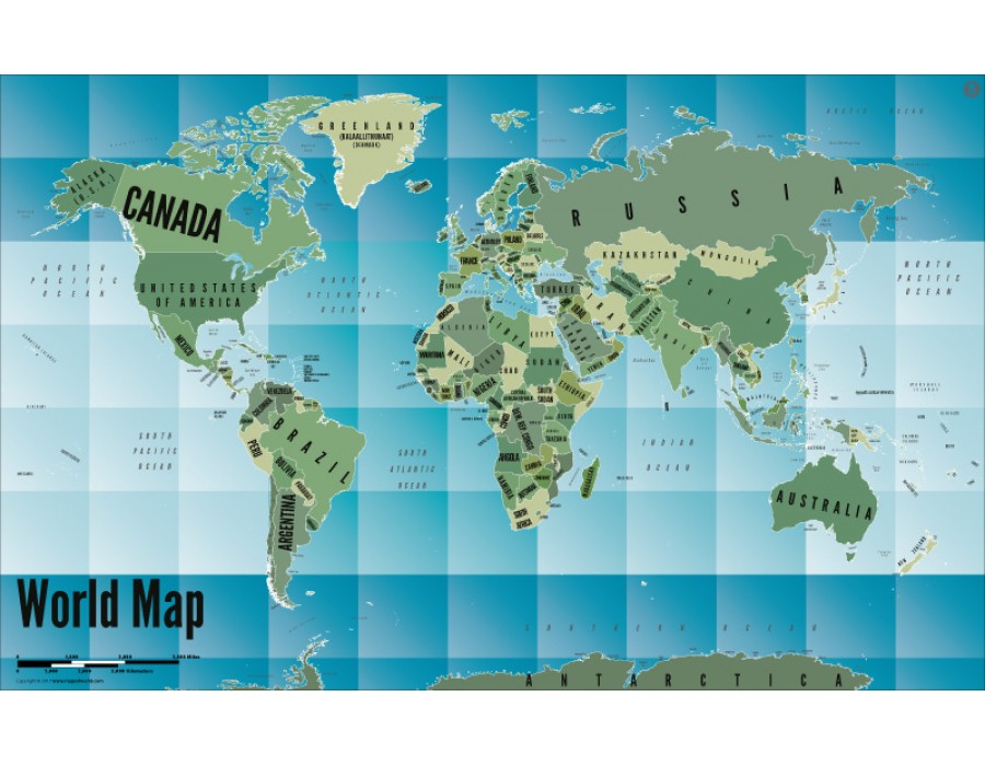 Buy World Map Art Gra Nt Online