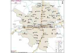 Medinipur Paschimi District Map In Bengali Language