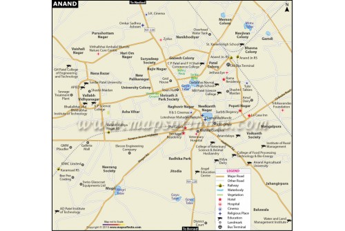 Anand City Map