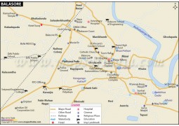 Balasore City Map