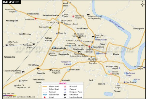 Balasore City Map