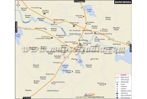 Banswara City Map