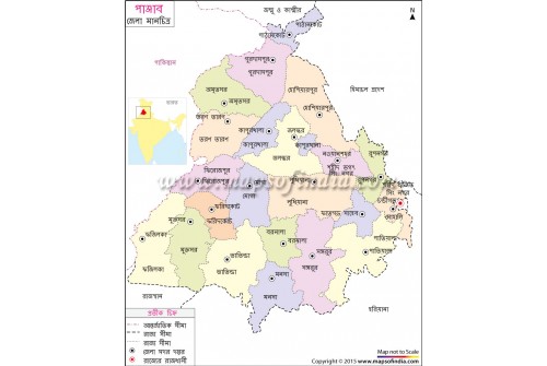 Punjab District Map In Bengali Language