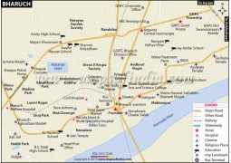 Bharuch City Map