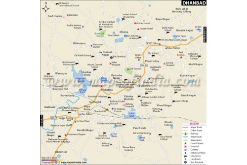 Dhanbad City Map