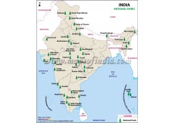 India National Park Map