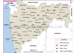 Map of Maharashtra Cities