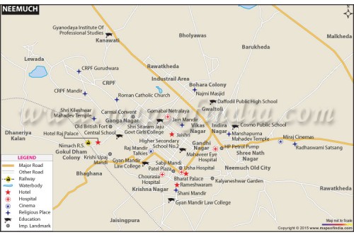 Neemuch City Map