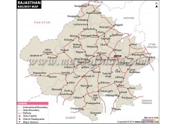 Rajasthan Railway Map