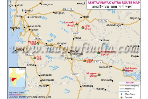 Ashtavinayak Yatra Route Map