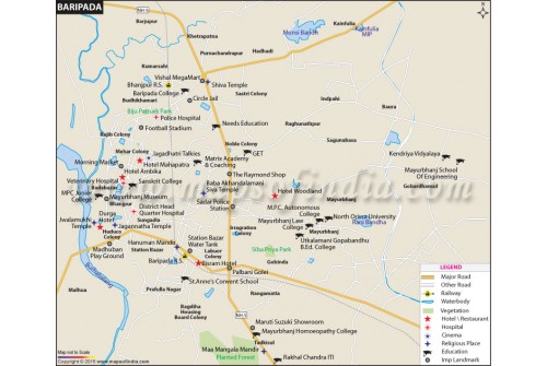 Baripada City Map