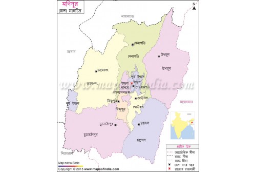 Manipur District Map In Bengali Language