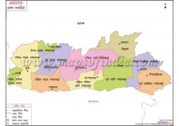 Meghalaya District Map In Bengali Language