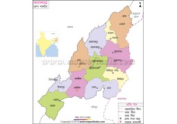 Nagaland District Map In Bengali Language