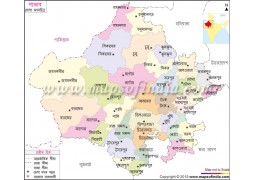 Rajasthan District Map In Bengali Language