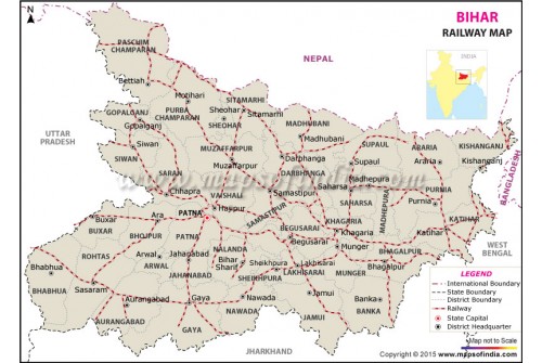 Bihar Railway Map