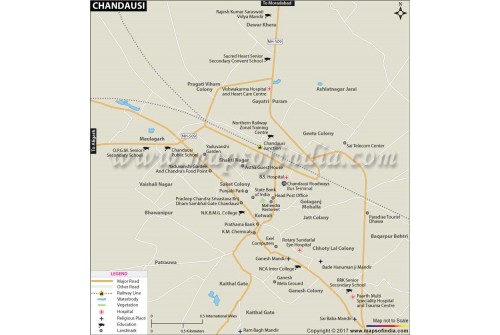Chandausi City Map