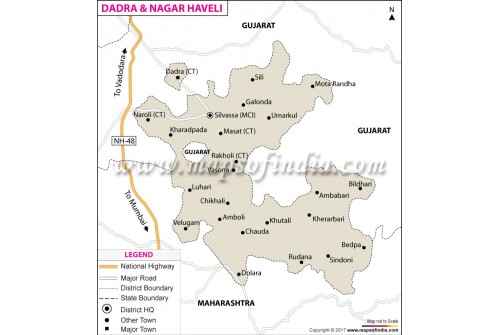 Dadra Nagar and Haveli Map