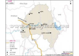 Gomati District Map in Bengali Language
