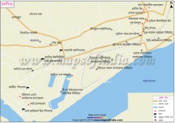 Haldia City Map in Bengali Language