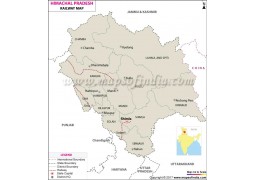 Himachal Pradesh Railway Network Map